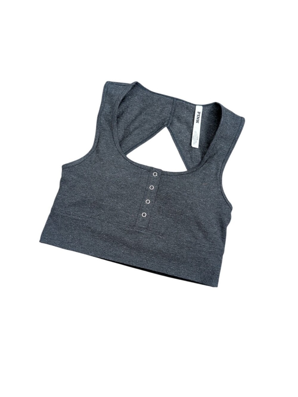 PINK Victoria's Secret All-Day Cotton Henley Scoop Bra M